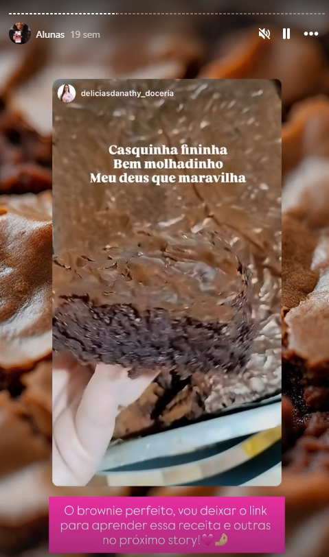 Brownie com casquinha fina e recheio cremoso